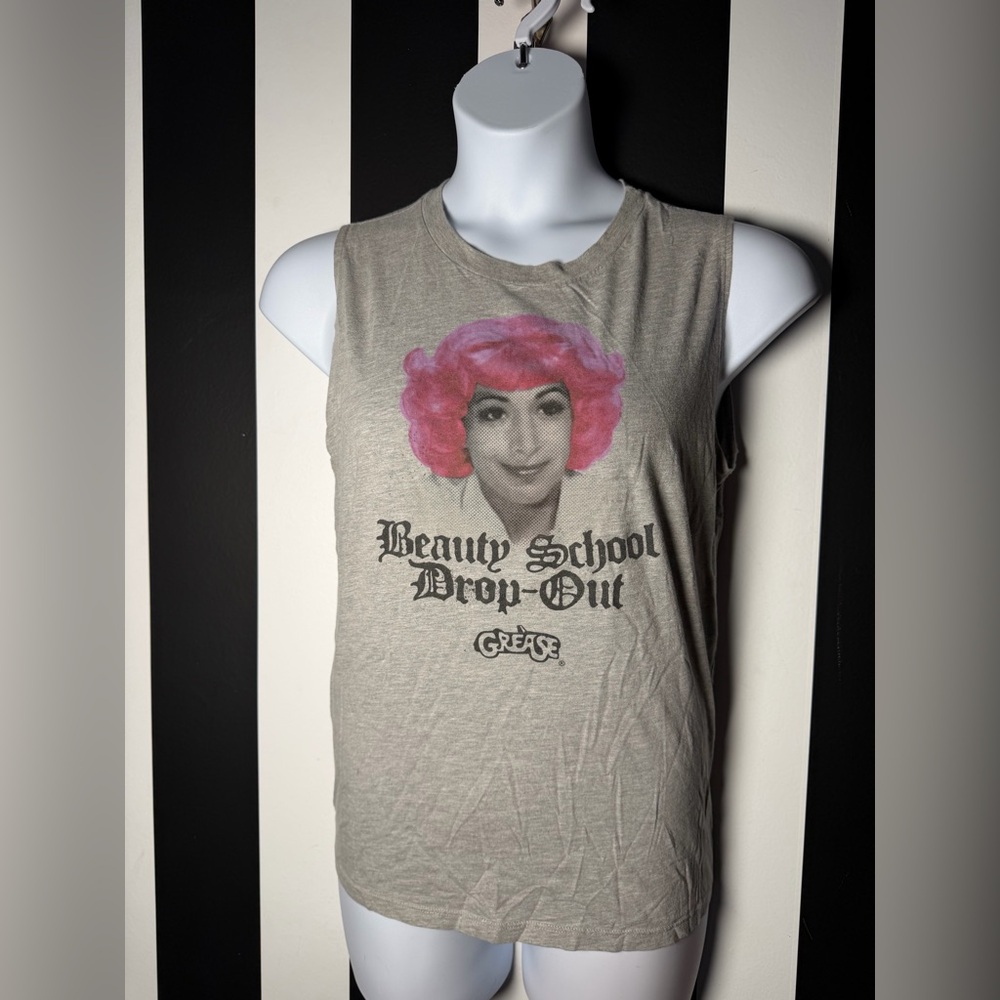 Official Grease Tank Top w/ a Graphic of Frenchy & Beauty School Drop-Out SZ L